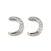 Brass Clear Cubic Zirconia Beads KK-D375-35P-1