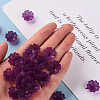 Transparent Frosted Acrylic Bead Caps MACR-S371-04A-743-5