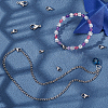 70Pcs 7 Style 304 Stainless Steel Lobster Claw Clasps STAS-PH0001-45-2