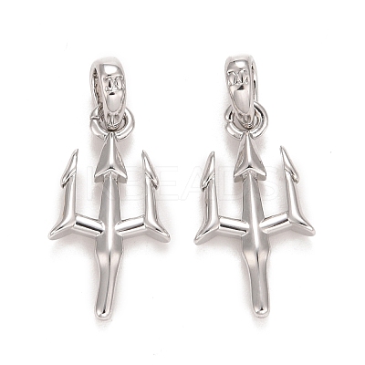 Rack Plating Real 18K Gold Plated Brass Pendants KK-E271-04P-1