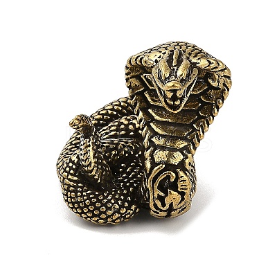 Brass 3D Animal Figurines KK-C073-06D-AG-1