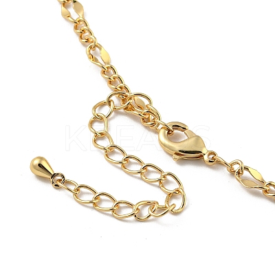 Faceted Rectangle Glass Beads Bib Necklaces NJEW-R263-11G-1