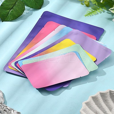 50Pcs 4 Style Two Tone Rectangle Plastic Zip Top Gift Bags OPP-FS0001-19A-3-1