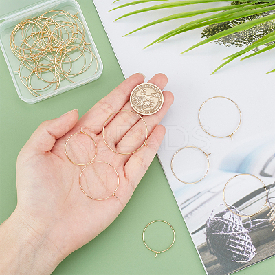 30Pcs 3 Style Brass Wine Glass Charms Rings KK-PH0002-72-1