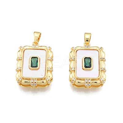 Synthetic White Shell Pendants KK-A165-18G-1