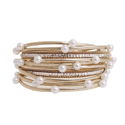 PU Leather Multi-layered Bracelets WG13214-04-1