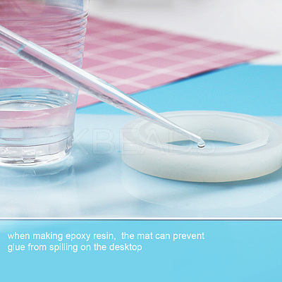 Non-slip Heat Resistant Reusable Silicone Mat X-DIY-E032-05-1