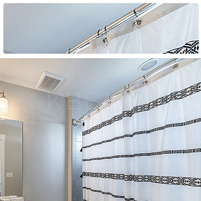 Iron Shower Curtain Rings for Bathroom AJEW-UN0001-36-1