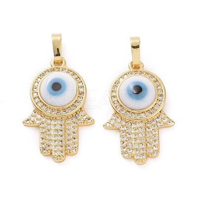 Brass Micro Pave Cubic Zirconia Pendants ZIRC-F136-03G-08-1