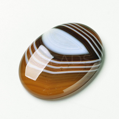 Natural Striped Agate/Banded Agate Cabochons X-G-F296-02-30x40mm-1