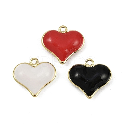 Brass Enamel Pendants KK-I358-002G-B-1