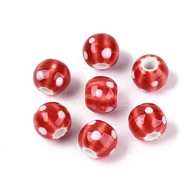 Handmade Porcelain Beads PORC-Q008-04B-1