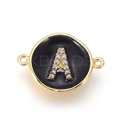 Golden Plated Brass Links KK-F809-12G-A01-1