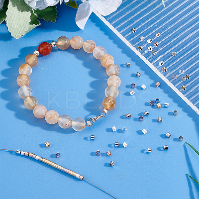 120Pcs 4 Colors 304 Stainless Steel Beads STAS-PH0005-74-1