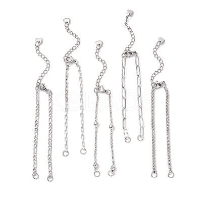 304 Stainless Steel Chain Bracelet Making AJEW-JB01539-1