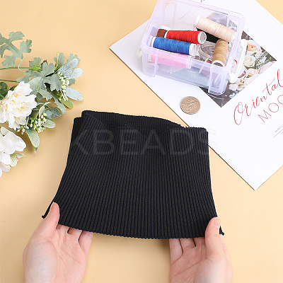 Polyester Ribbing Fabric for Cuffs DIY-WH0430-351A-1