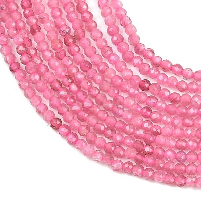 Natural Pink Tourmaline Beads Strands G-RM250101-A4-1