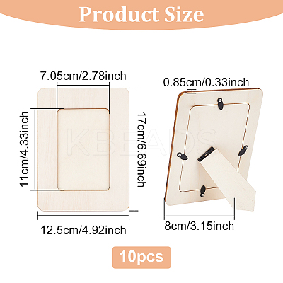 Wood Photo Frames WOOD-WH0024-121B-1