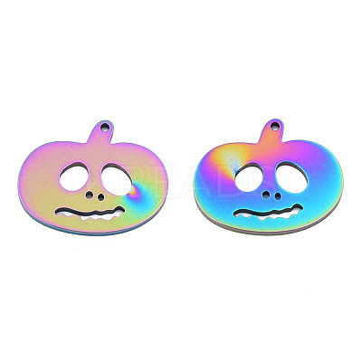 Ion Plating(IP) 201 Stainless Steel Pendants STAS-N098-091M-1