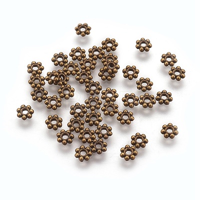 Tibetan Style Alloy Daisy Spacer Beads LS-X-TIBEB-A101757-AB-FF-1
