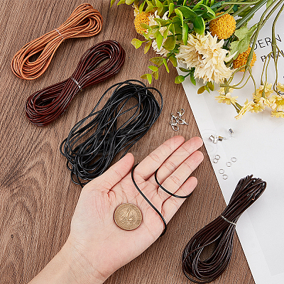 DIY Braided Cord Bracelet Necklace Making Kit DIY-WH0504-09-1