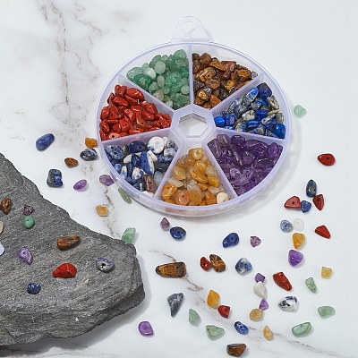 101.5G 7 Colors Natural Mixed Gemstone Beads G-YW0001-12-1
