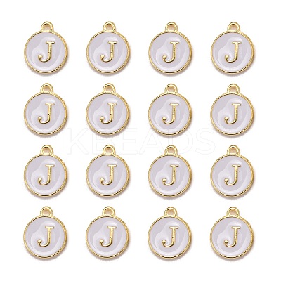 Golden Plated Alloy Charms LS-X-ENAM-S118-01J-1