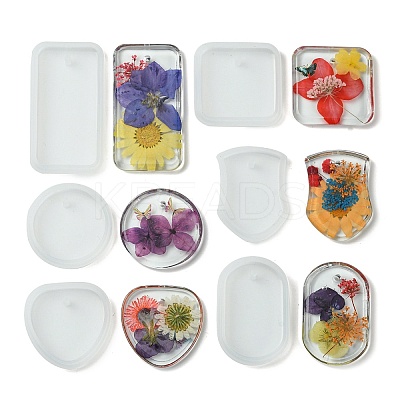 6Pcs 6 Styles DIY Silicone Molds DIY-YW0007-63-1