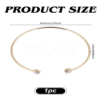 Brass Cuff Bangles BJEW-LP0003-29-1