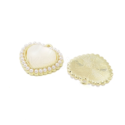 Rack Plating Alloy Resin Pendants FIND-Z054-07G-1