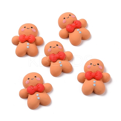 Christmas Theme Opaque Resin Cabochons X-CRES-M013-03-1