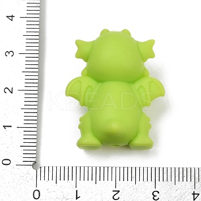 Dinosaur Food Grade Silicone Focal Beads SIL-A009-01A-1