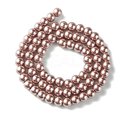 Eco-Friendly Dyed Glass Pearl Beads Strands LS-HY-A008-6mm-RB085-1