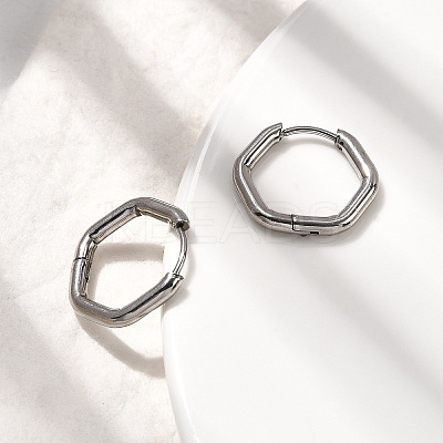 201 Stainless Steel Hoop Earrings EJEW-Z137-02P-04-1