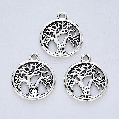 Tibetan Style Alloy Pendants LS-TIBE-R316-111AS-RS-1