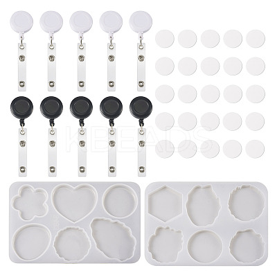 2Pcs DIY Phone Grip Ornament Silicone Molds DIY-TA0004-71-1