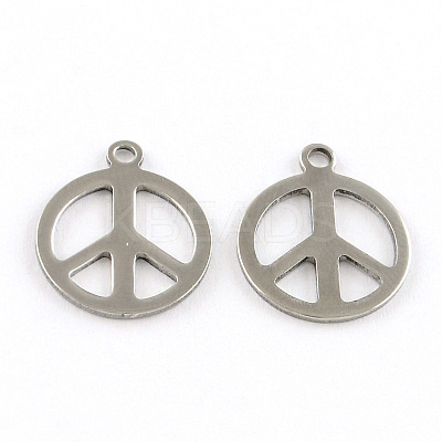 304 Stainless Steel Pendants STAS-NB0004-39P-1