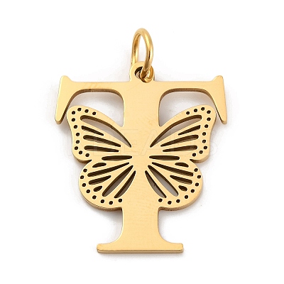 Ion Plating(IP) 201 Stainless Steel Pendants STAS-N103-184G-T-1
