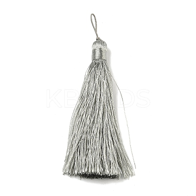Nylon Tassel Big Pendants AJEW-P044-20-1