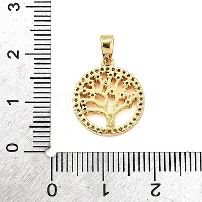 Brass Micro Pave Cubic Zirconia Pendants LS-KK-R227-02G-1