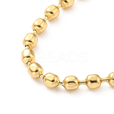 304 Stainless Steel Ball Chain Bracelet for Women LS-BJEW-B064-12G-1