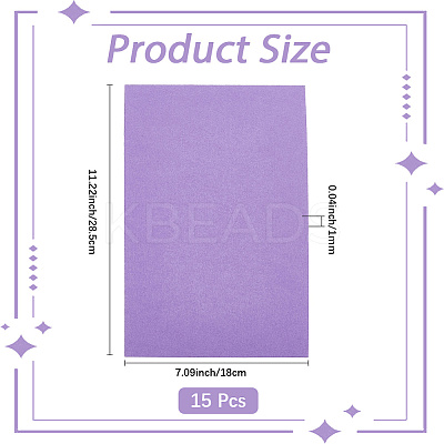 15Pcs Felt Non Woven Fabric DIY-SP0003-93I-1