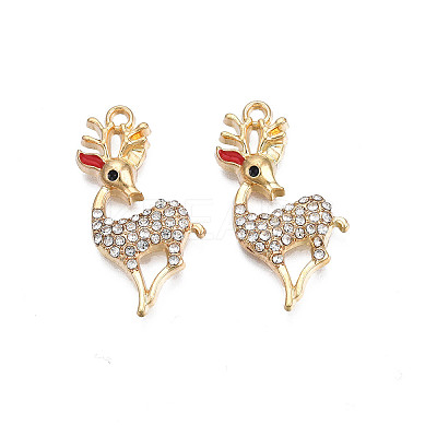 Rack Plating Alloy Enamel Pendants LS-X-ENAM-N055-118-1