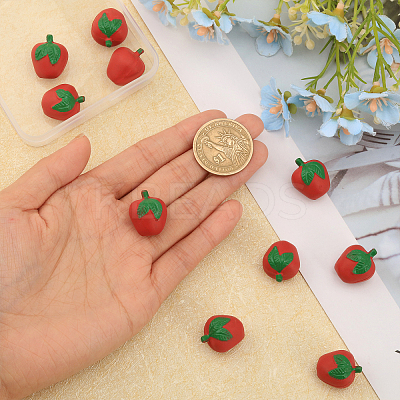 10Pcs Plastic Apple Toy KY-CA0001-55-1