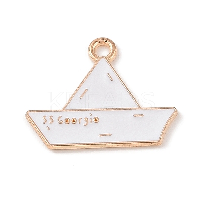 Alloy Enamel Pendants ENAM-Z010-16KCG-1