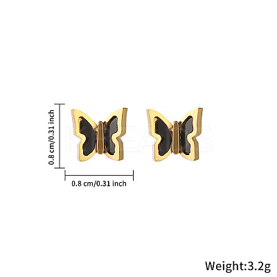 3 Pairs 3 Style 304 Stainless Steel Ear Studs QZ7453-3-1