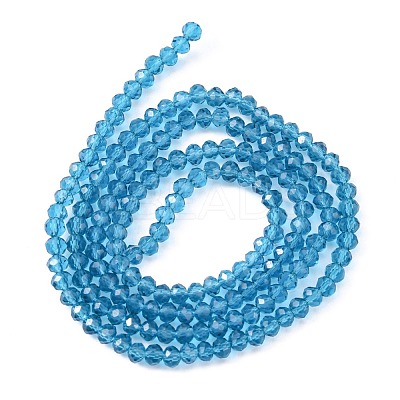 Transparent Glass Beads Strands X-GLAA-R135-2mm-19-1