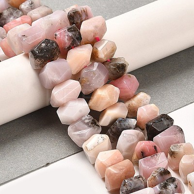Natural Pink Opal Beads Strands G-N327-05-14-1