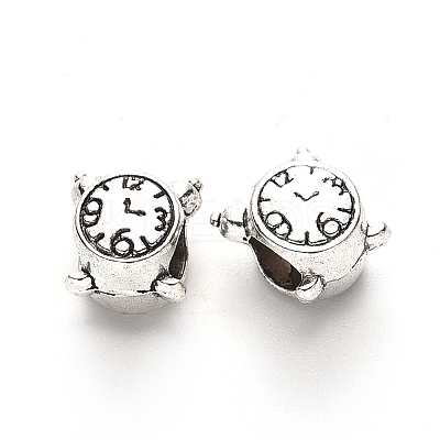 Tibetan Style Alloy European Beads TIBE-N006-128AS-LF-1