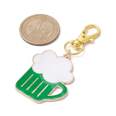 Alloy Enamel Pendant Decorations HJEW-JM01492-1
